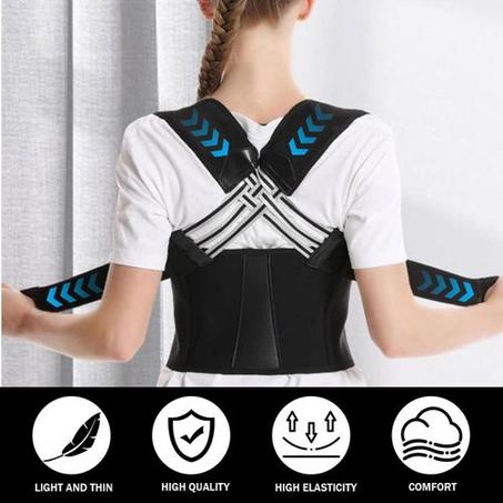 🧍‍♂️🧍‍♀️ Ceinture Correctrice de Posture – Pour le Dos & les Épaules