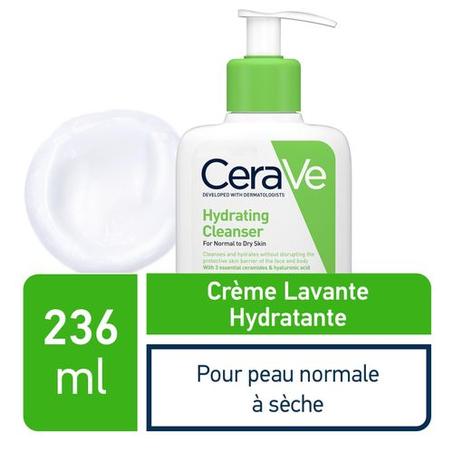 Partagez ce produit    Cerave Crème Lavante Hydratante 236ml