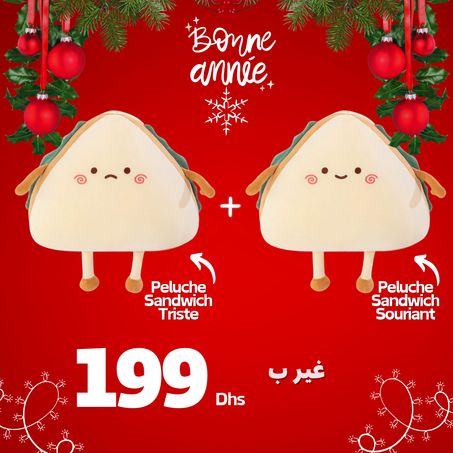 Duo de Nouvel An (Sandwich Souriant + Sandwich Triste)