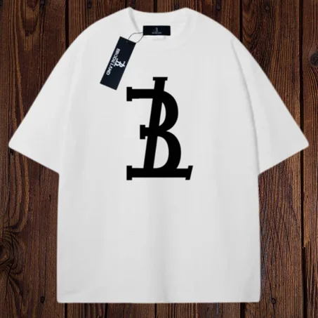 t-shirt oversise BRODE LAND blanc (logo)