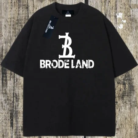 t-shirt oversise BRODE LAND noir