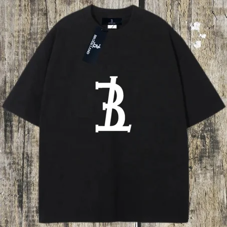 t-shirt oversise BRODE LAND noir (logo)