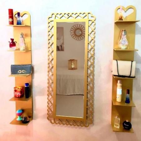 مرآة AMO مع 2 رفوف