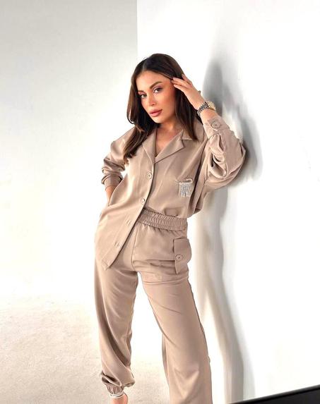 Ensemble Tailleur Beige (Oversize)