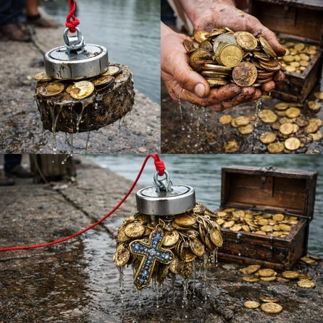 Hameçon magnétique en néodyme pour la pêche et les loisirs créatifs