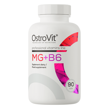 Magnesium + Vitamine B6 Mg+B6 90 Comprimés 30 Servings OstroVit