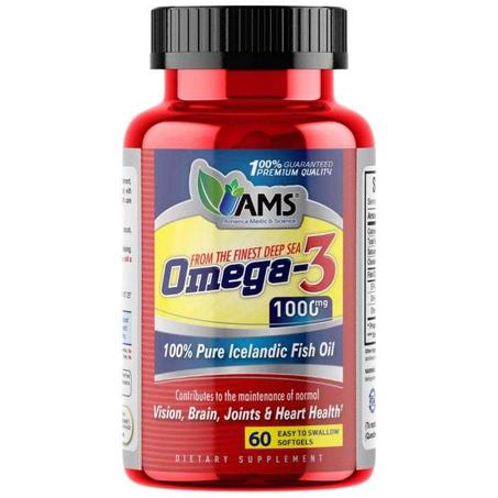 AMS OMEGA 3 1000MG 60 GELULES