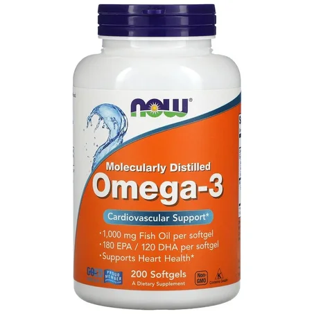NOW FOODS OMEGA 3 FISH OIL 200 SOFTGELS