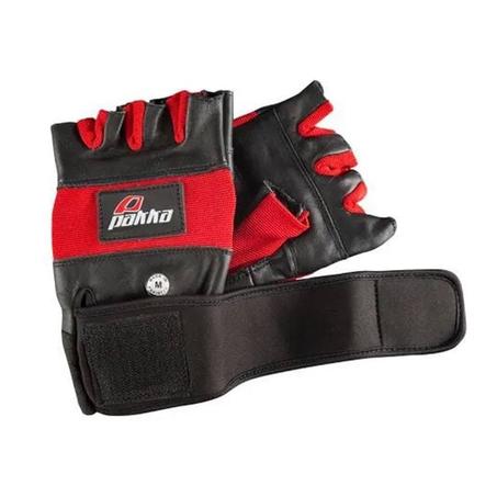 Pakka Gants Musculation et cyclisme en Cuir et Daim - Rouge
