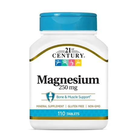 21st Century . Magnesium 250mg. 110 tablets