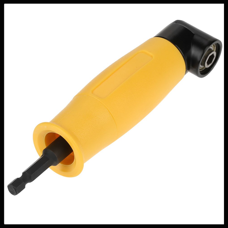 Adaptateur d'angle à 90 degrés pour visseuse, embout magnétique hexagonal 1/4 pouce