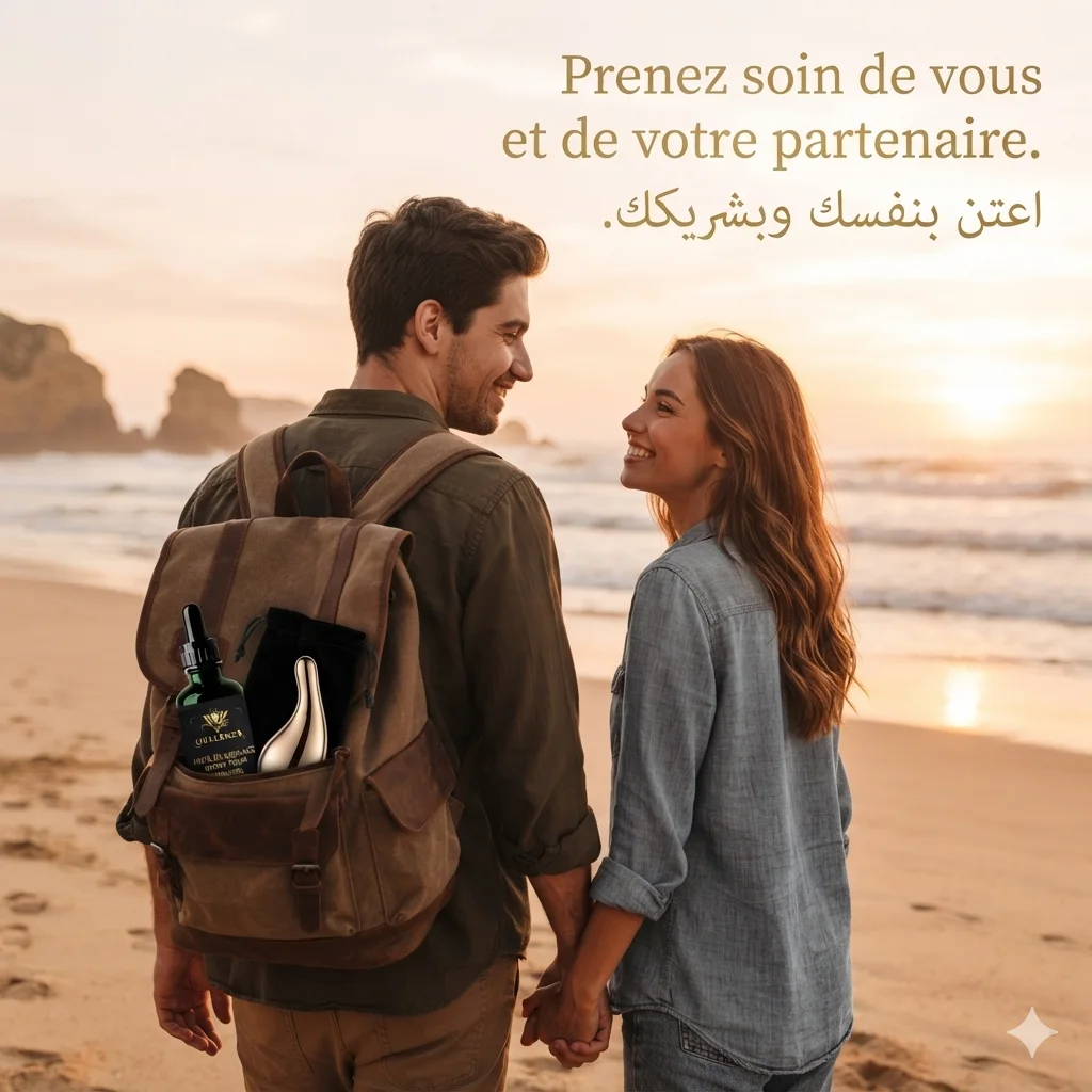 Huile de massage intime pour homme