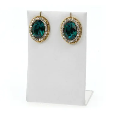 Stainless Steel luxury green Earings