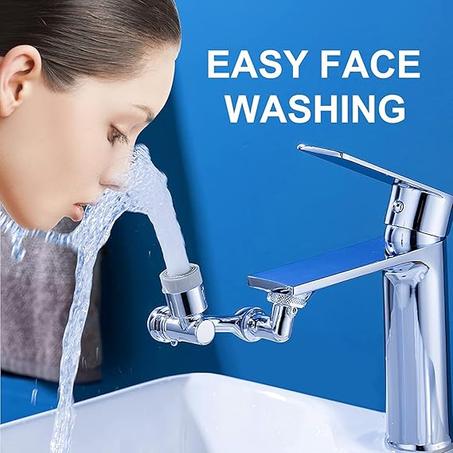 Extension robinet universelle orientable 1080°-rallonge antiéclaboussures inox