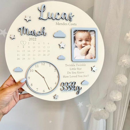 Tableau nouveau-né personnalisé