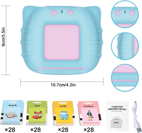 لعبة التعليم المبكر للأطفال مع بطاقات ناطقة