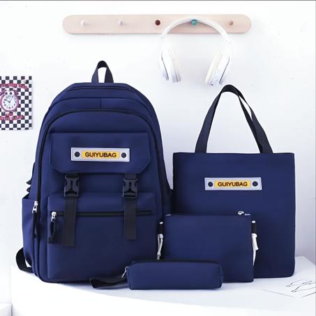 حقيبة مدرسية 4 بياس