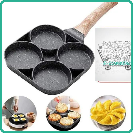 4 Hole Frying Pan Non Stick