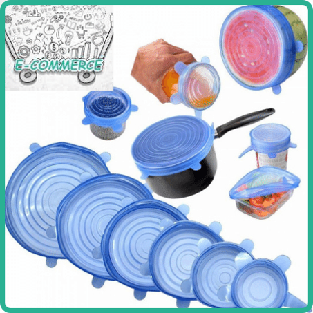 أغطية سيليكون متعددة الأحجام