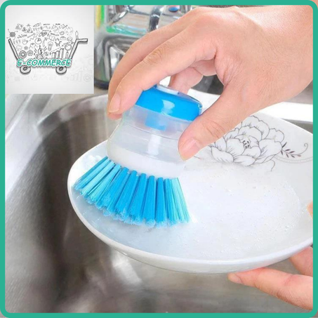فرشاة غسل الاطباق مع موزع صابون