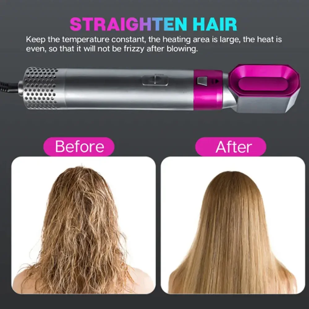 • الفرشاة الحديثة ٥*١ Trendy 5in1 Hair Brush