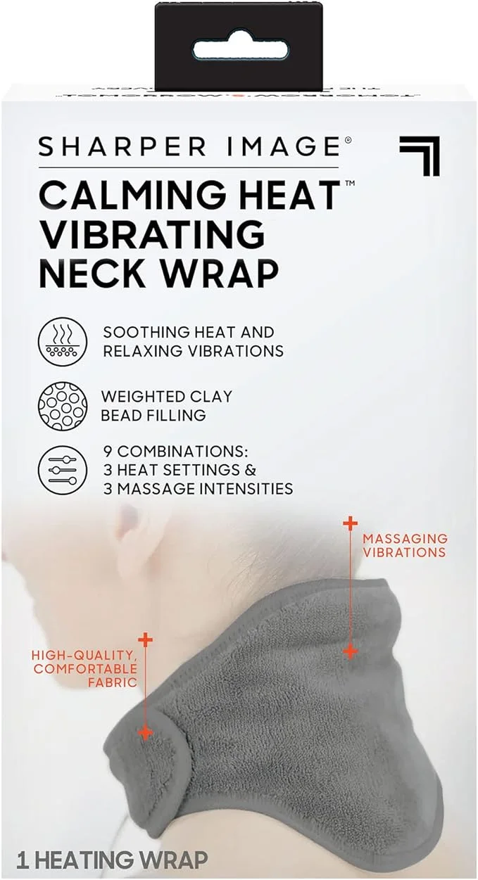 • CALM HEAT MASSAGER NECK WRAP- وسادة تدفئة هادئة للرقبة - متعددة الوظائف لتخفيف الألم