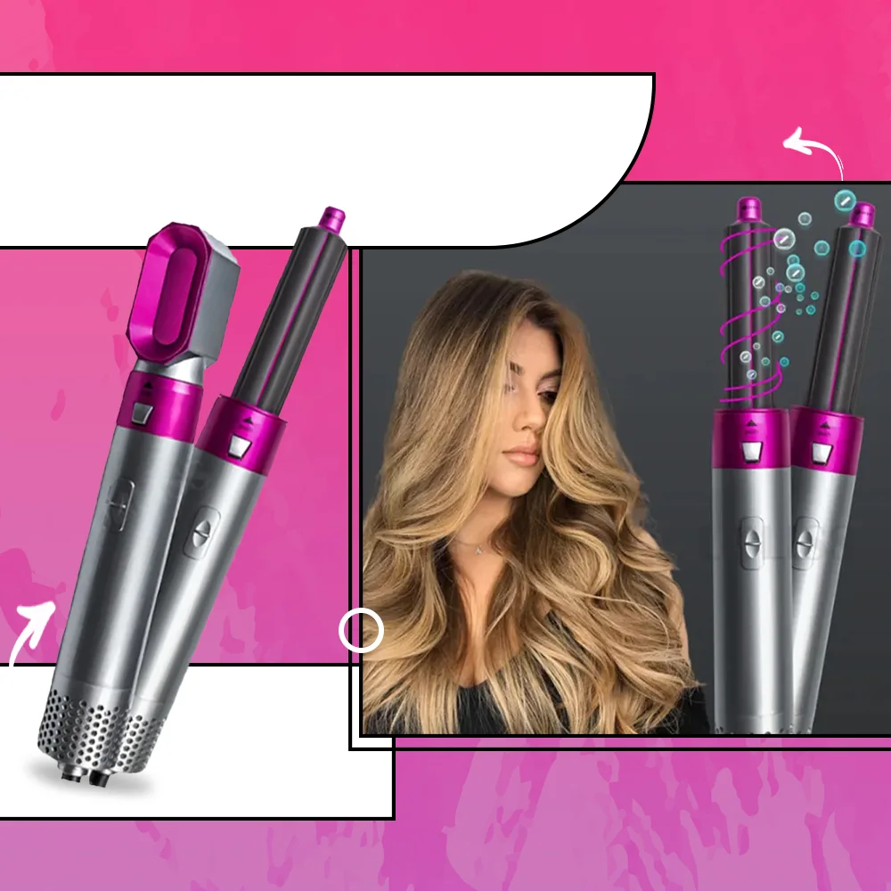 • الفرشاة الحديثة ٥*١ Trendy 5in1 Hair Brush
