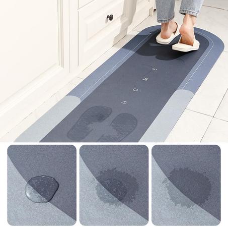 2 سجادات سيليكون تمتص الماءوضذالإنزلاق للمطبخ و الحمام