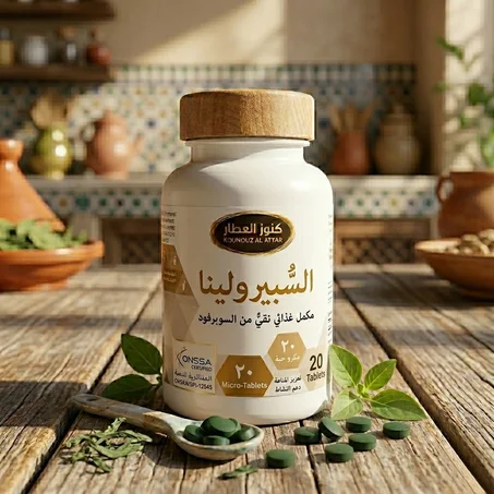 السبيرولينا - مكمل غذائي طبيعي من كنوز العطار 20 حبة