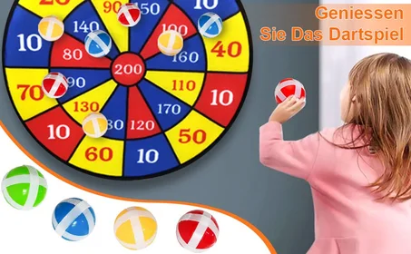 Hook & Loop-Jeu de fléchettes à scratch avec grande cible