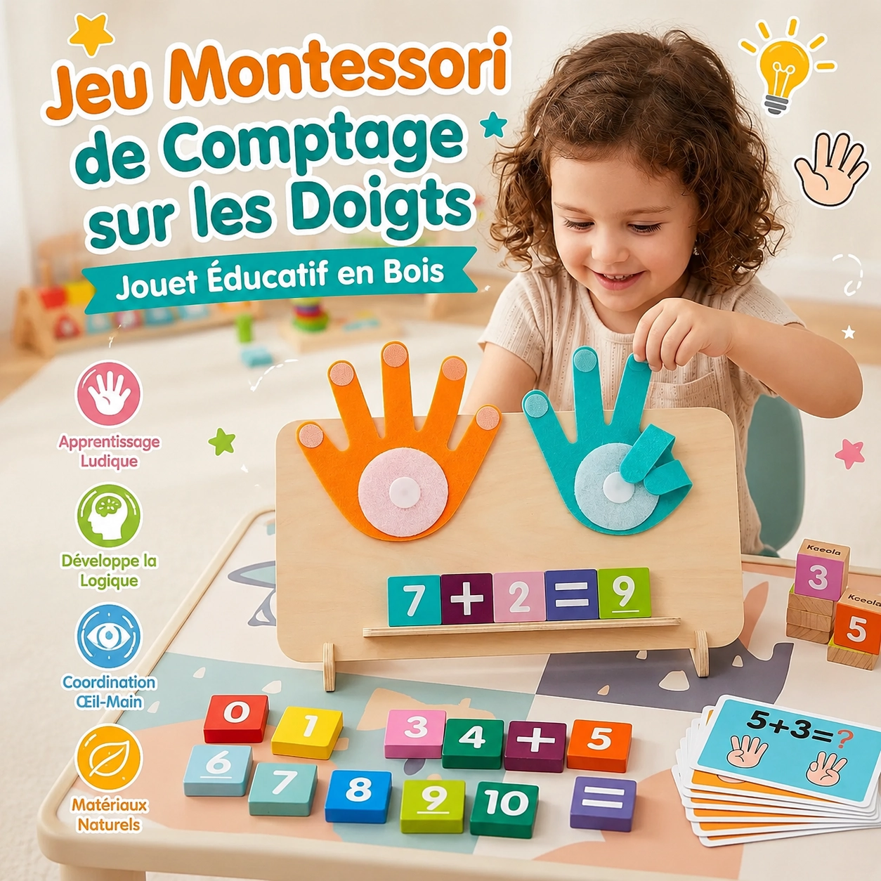 MONTESSORI DIGITAL EDUCATIONAL TOYS-Jeu de calcul Montessori