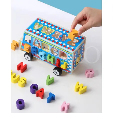 NUMERIC CAR-Camion Alphabet Jeu éducatif d’encastrement