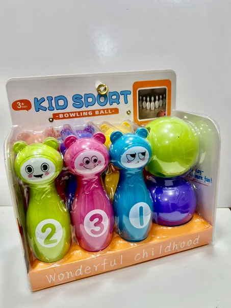 Jeu de bowling enfant coloré – Quilles et balle