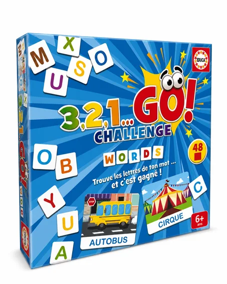 3, 2, 1 GO CALLENGE WORDS EDUCA – Jeu de mots et de lecture à partir de 6 ans