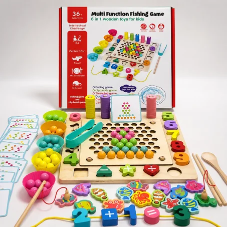 Jeu éducatif multifonction 6 en 1