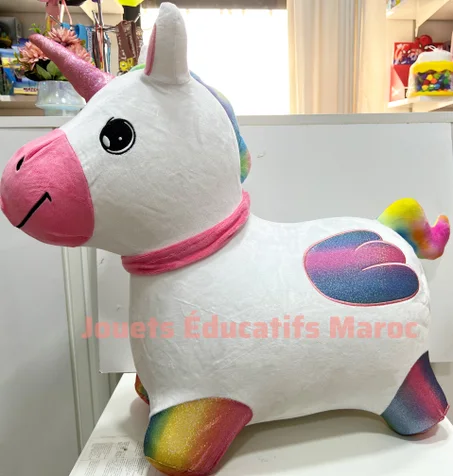 JUMP TRAINING- Licorne gonflable sauteuse pour enfant