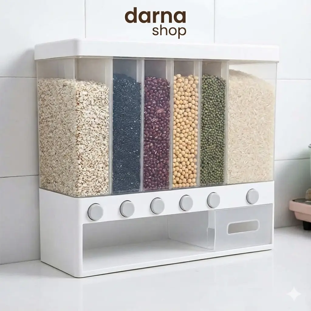 منظم وموزع الحبوب للتخلص من فوضى المطبخ