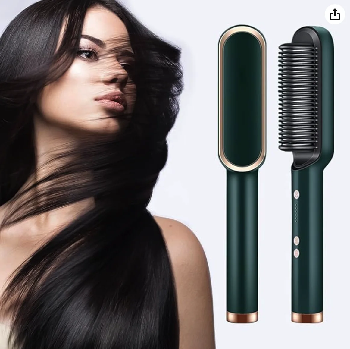 Brosse Lissante et Boucleur 2 en 1  🇺🇸
