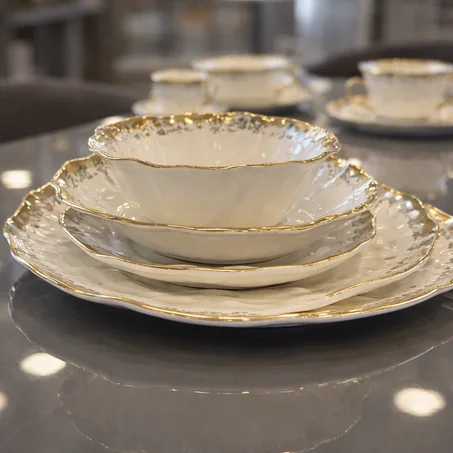 🍽️ طقم عشاء ملكي فاخر 27 ✨