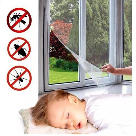 واقي النوافذ ضد الحشرات 120×140 قابل للطي
