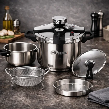 🔥 طقم طناجر ضغط BRANDELI الألماني الأصلي 🔥 2