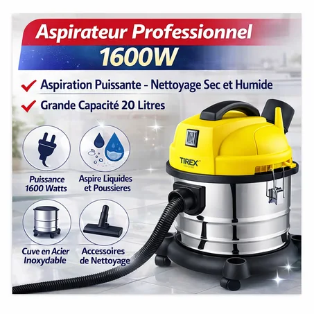 مكنسة TIREXX ELECTRO ASP1600