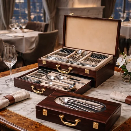 طقم ملاعق وسكاكين فاخر من Kitchen Pro 🇮🇹