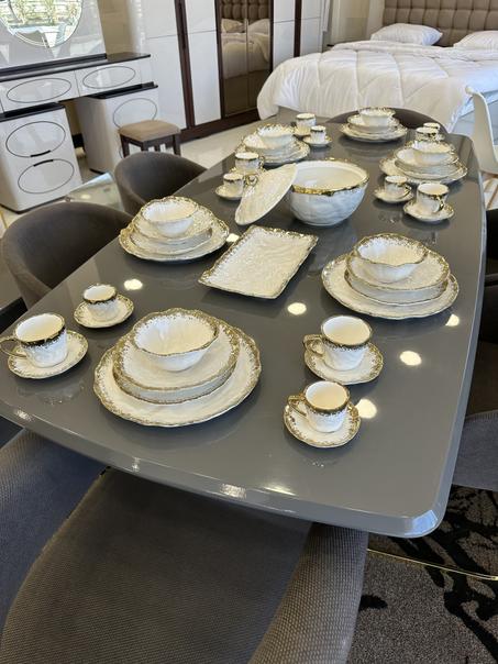 🍽️ طقم عشاء ملكي فاخر 27 ✨