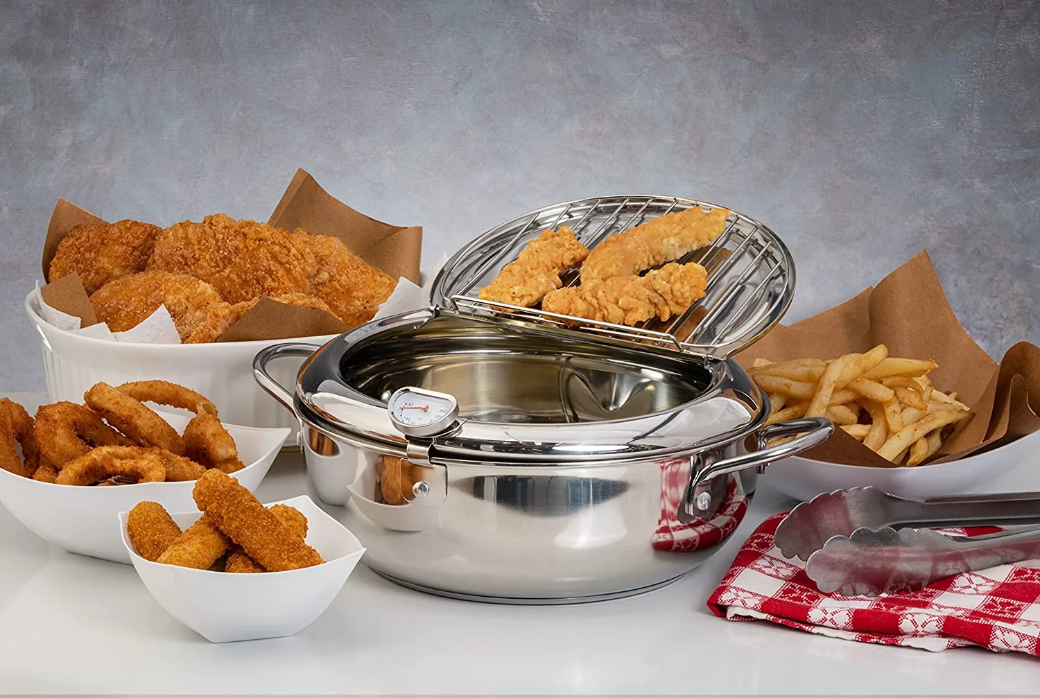 Japanese Style Deep Frying Pot وعاء القلي العميق على الطريقة اليابانية