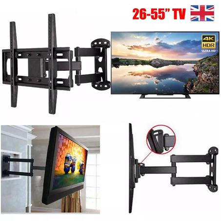 🔧 **حامل جداري متين من PROPER AV** – الحل المثالي لتلفازك بين 23 و55 بوصة!