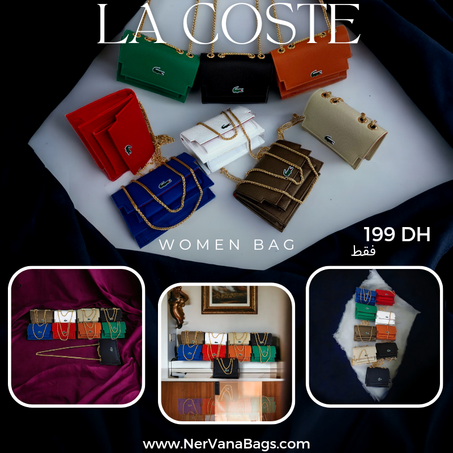 حقيبتك الفخمة  لاكوسط متوفرة الأن LaCoste