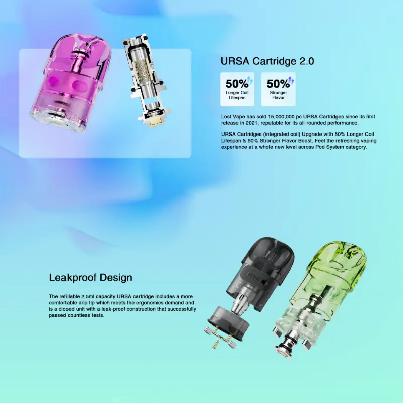 Pod Ursa Nano Art Tunisie - Lost Vape 800mAh 18W livraison  domicile  gratuite