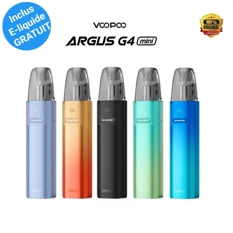Voopoo Argus G4 Mini Tunisie - Pod Kit 1650mAh & 3.5ml