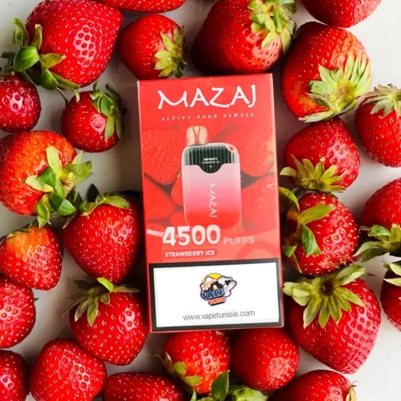 Mazaj Infinity 4500 Puff Tunisie - Rechargeable Type C , 5% Nic [LIVRAISON  GRATUITE]
